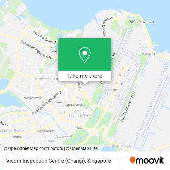 Vicom Inspection Centre (Changi) map