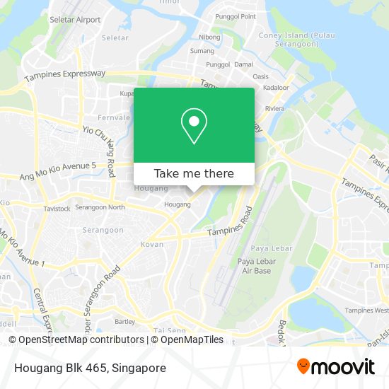 Hougang Blk 465 map