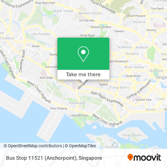 Bus Stop 11521 (Anchorpoint) map