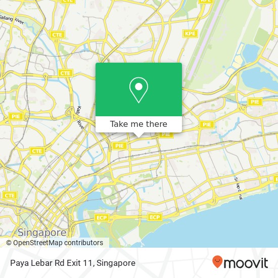 Paya Lebar Rd Exit 11 map