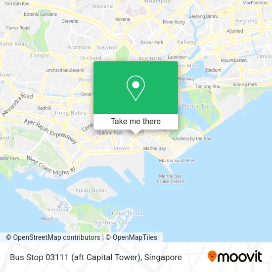 Bus Stop 03111 (aft Capital Tower) map