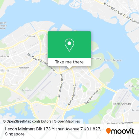 I-econ Minimart Blk 173 Yishun Avenue 7 #01-827地图