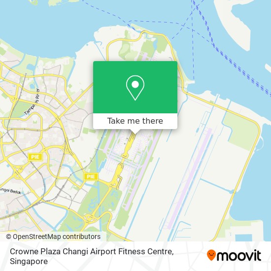 Crowne Plaza Changi Airport Fitness Centre map