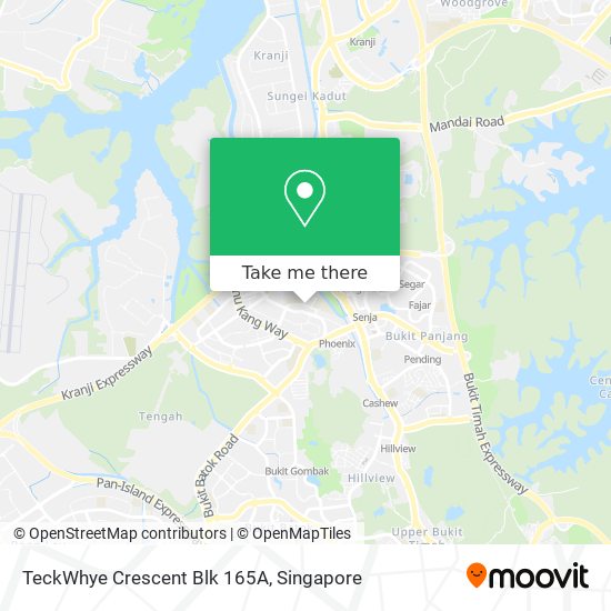 TeckWhye Crescent Blk 165A map