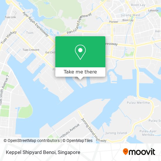 Keppel Shipyard Benoi map
