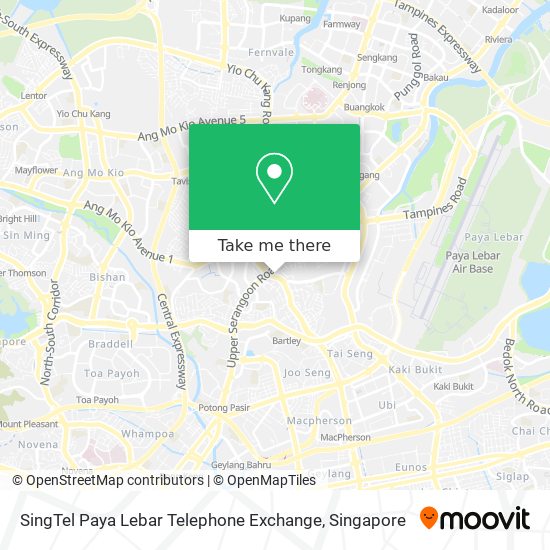 SingTel Paya Lebar Telephone Exchange地图