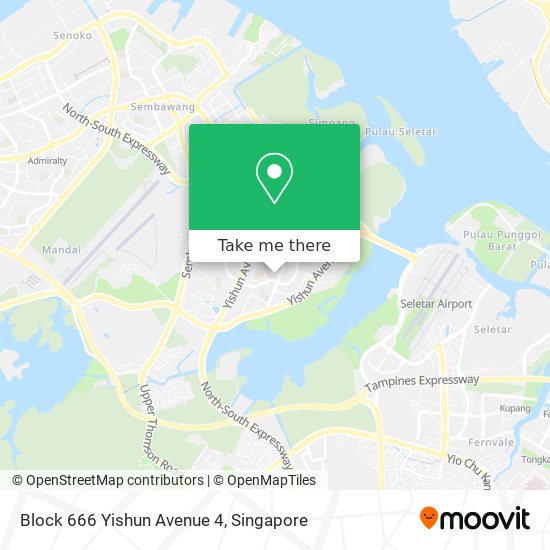 Block 666 Yishun Avenue 4 map