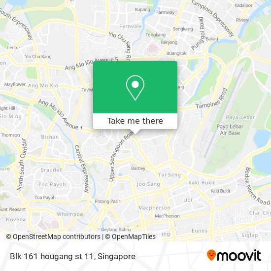 Blk 161 hougang st 11 map