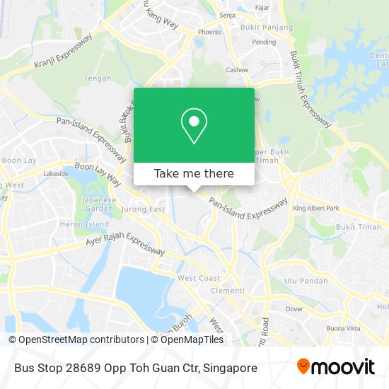 Bus Stop 28689 Opp Toh Guan Ctr map