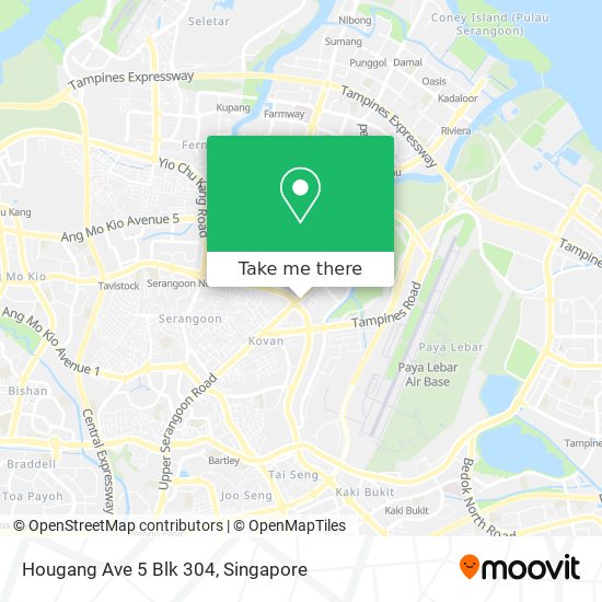 Hougang Ave 5 Blk 304 map