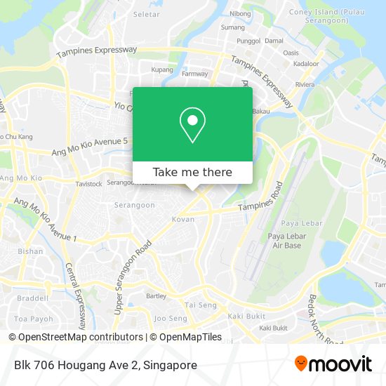 Blk 706 Hougang Ave 2地图