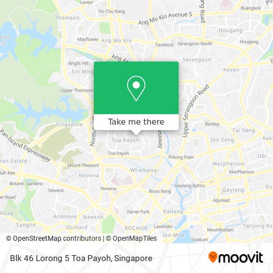 Blk 46 Lorong 5 Toa Payoh地图