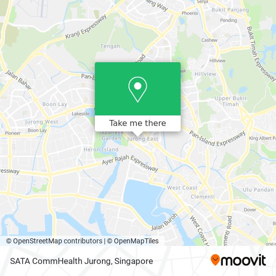 SATA CommHealth Jurong map