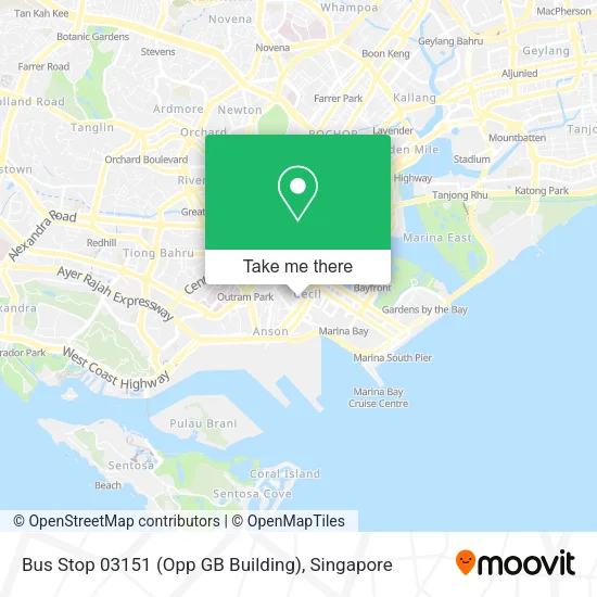 Bus Stop 03151 (Opp GB Building) map