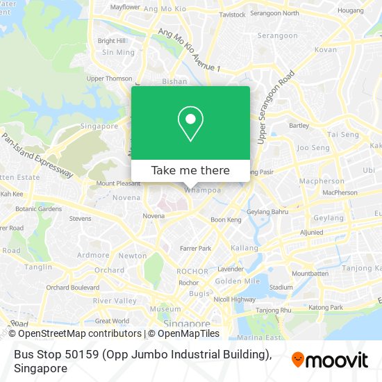 Bus Stop 50159 (Opp Jumbo Industrial Building) map