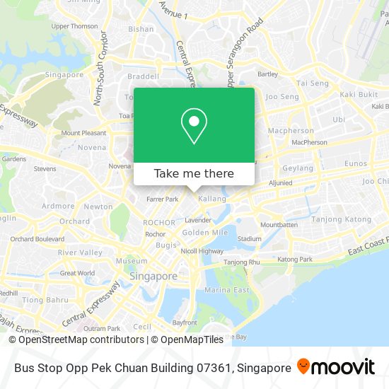Bus Stop Opp Pek Chuan Building 07361地图