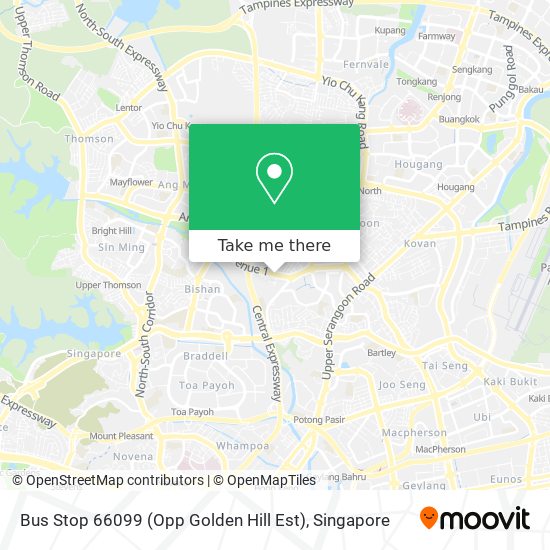 Bus Stop 66099 (Opp Golden Hill Est) map