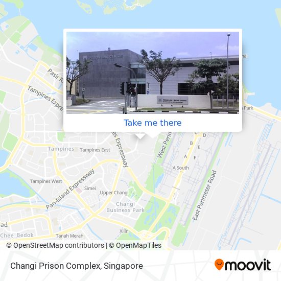 Changi Prison Complex map