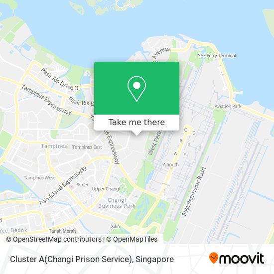 Cluster A(Changi Prison Service) map