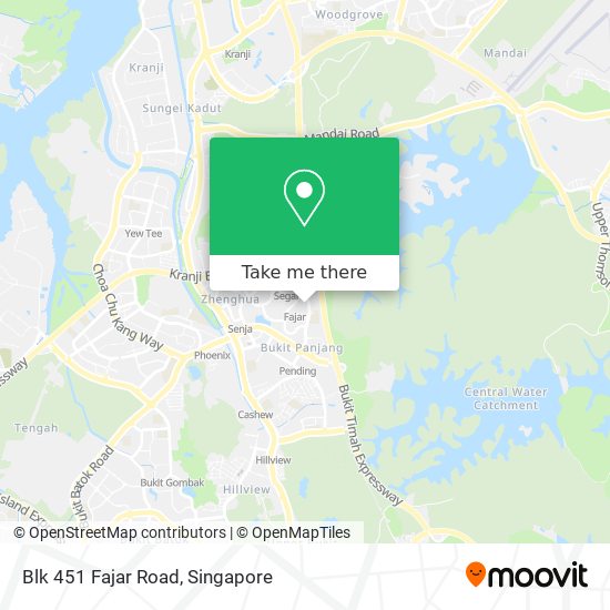 Blk 451 Fajar Road map