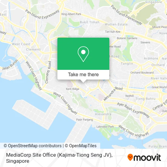 MediaCorp Site Office (Kajima-Tiong Seng JV) map