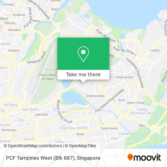 PCF Tampines West (Blk 887)地图