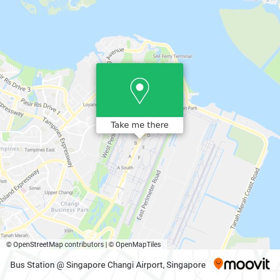 Bus Station @ Singapore Changi Airport map