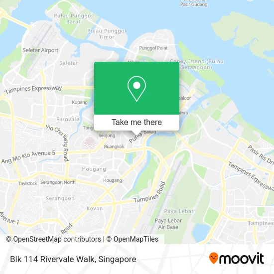 Blk 114 Rivervale Walk map