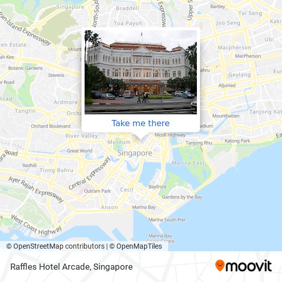 Raffles Hotel Arcade map