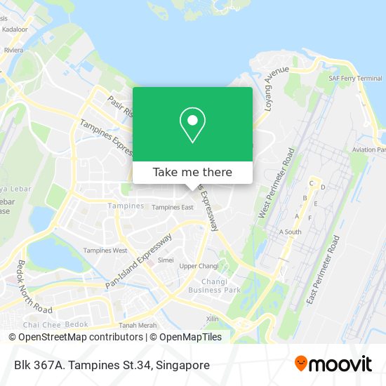 Blk 367A. Tampines St.34 map