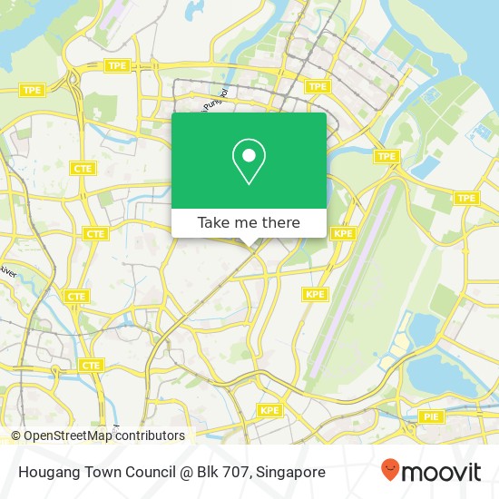 Hougang Town Council @ Blk 707 map