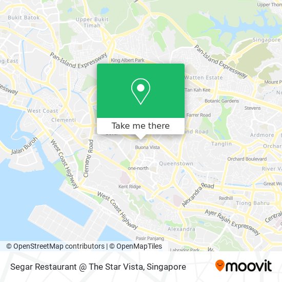 Segar Restaurant @ The Star Vista map