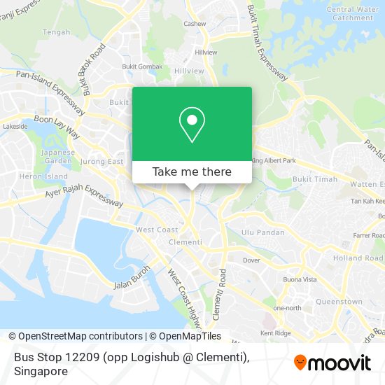 Bus Stop 12209 (opp Logishub @ Clementi) map