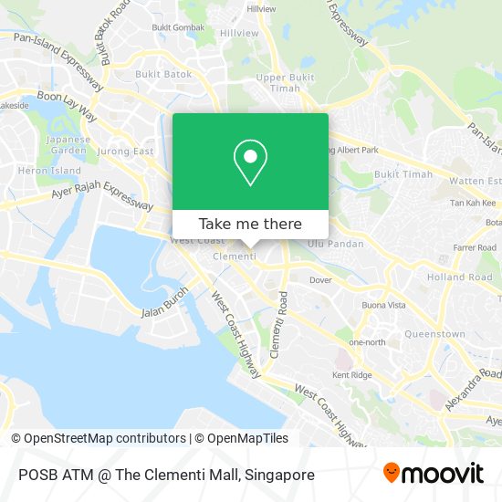POSB ATM @ The Clementi Mall map