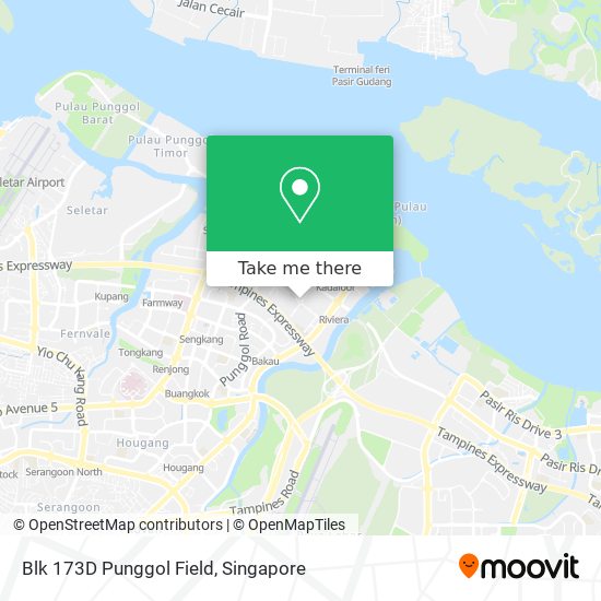 Blk 173D Punggol Field地图