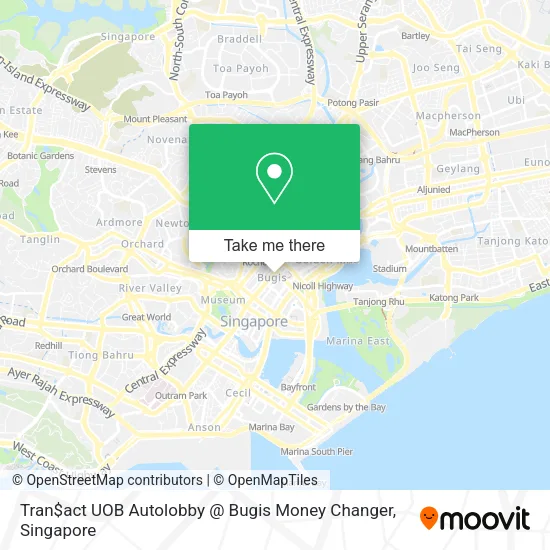 Tran$act UOB Autolobby @ Bugis Money Changer map