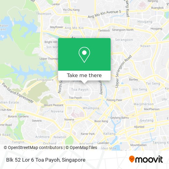 Blk 52 Lor 6 Toa Payoh地图