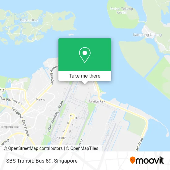 SBS Transit: Bus 89 map