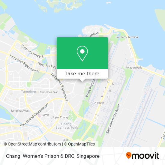 Changi Women's Prison & DRC地图