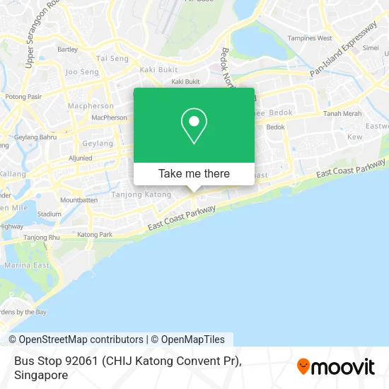 Bus Stop 92061 (CHIJ Katong Convent Pr)地图