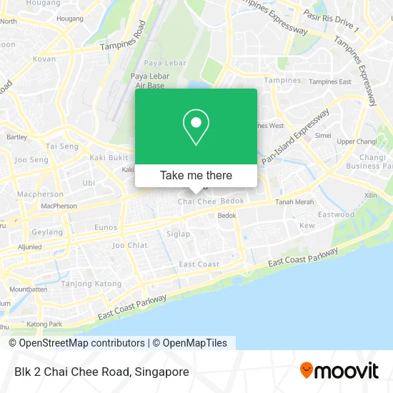Blk 2 Chai Chee Road map