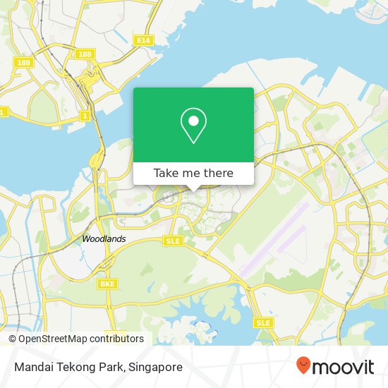 Mandai Tekong Park map