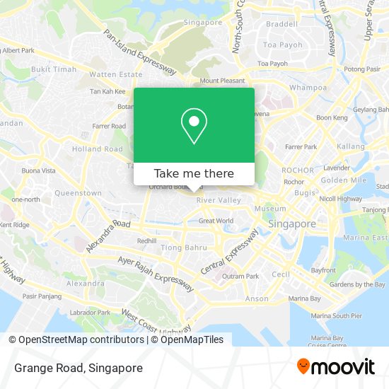 Grange Road map