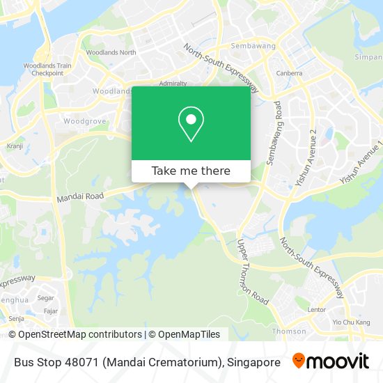 Bus Stop 48071 (Mandai Crematorium) map