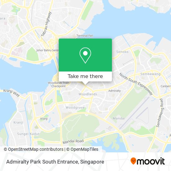 Admiralty Park South Entrance map