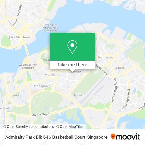 Admiralty Park Blk 646 Basketball Court map