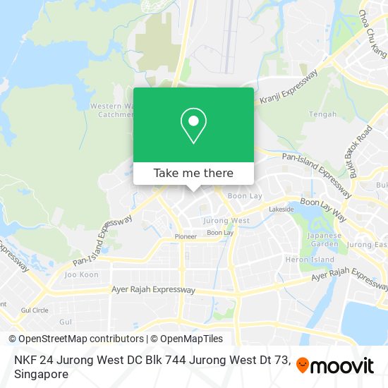 NKF 24 Jurong West DC Blk 744 Jurong West Dt 73 map