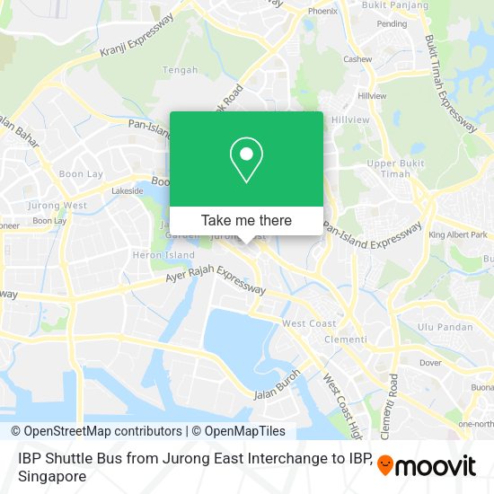 IBP Shuttle Bus from Jurong East Interchange to IBP地图