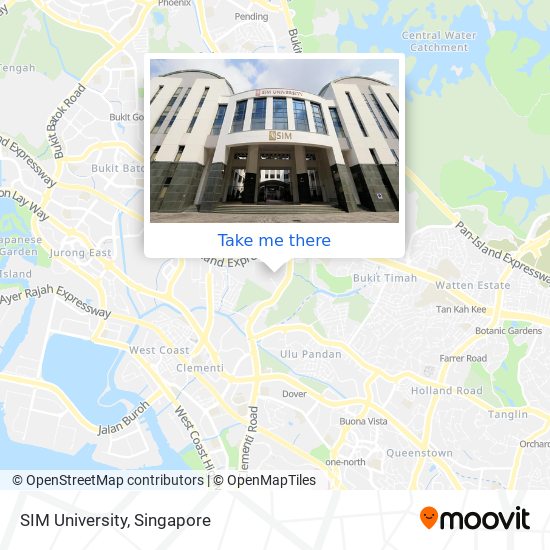 SIM University map