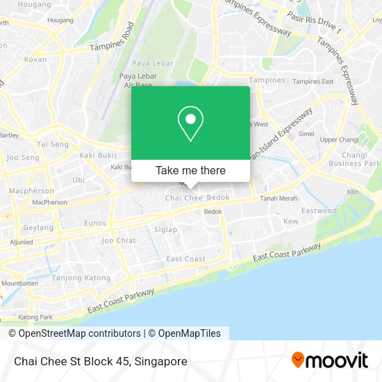 Chai Chee St Block 45地图